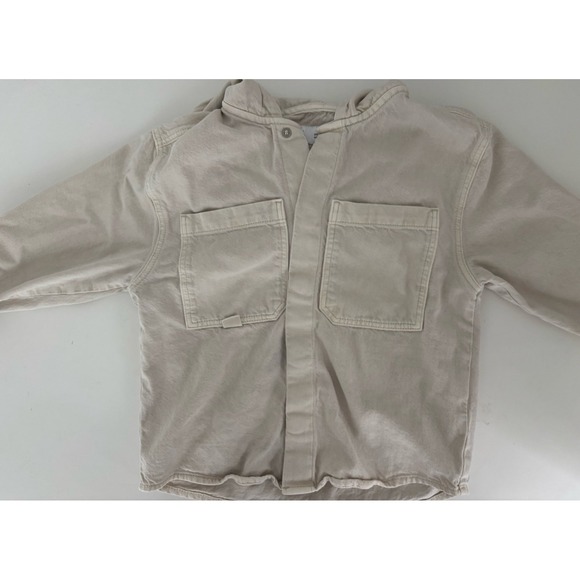 Zara Kids Shirts Jacket Beige Jeans Size 6 - Picture 1 of 5